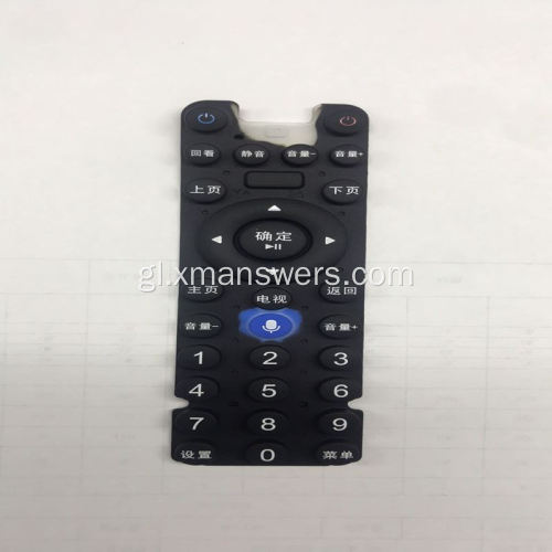 Botón de teclado de goma de silicona de control de TV de elastómero